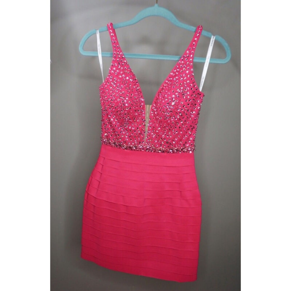 Short pink Sherri Hill dress